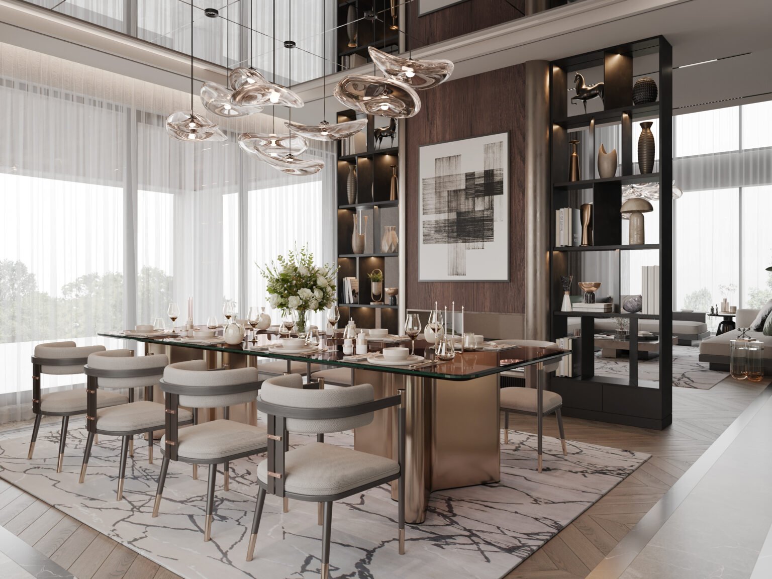 Ankara iç mimari proje – modern yemek alanı tasarımı