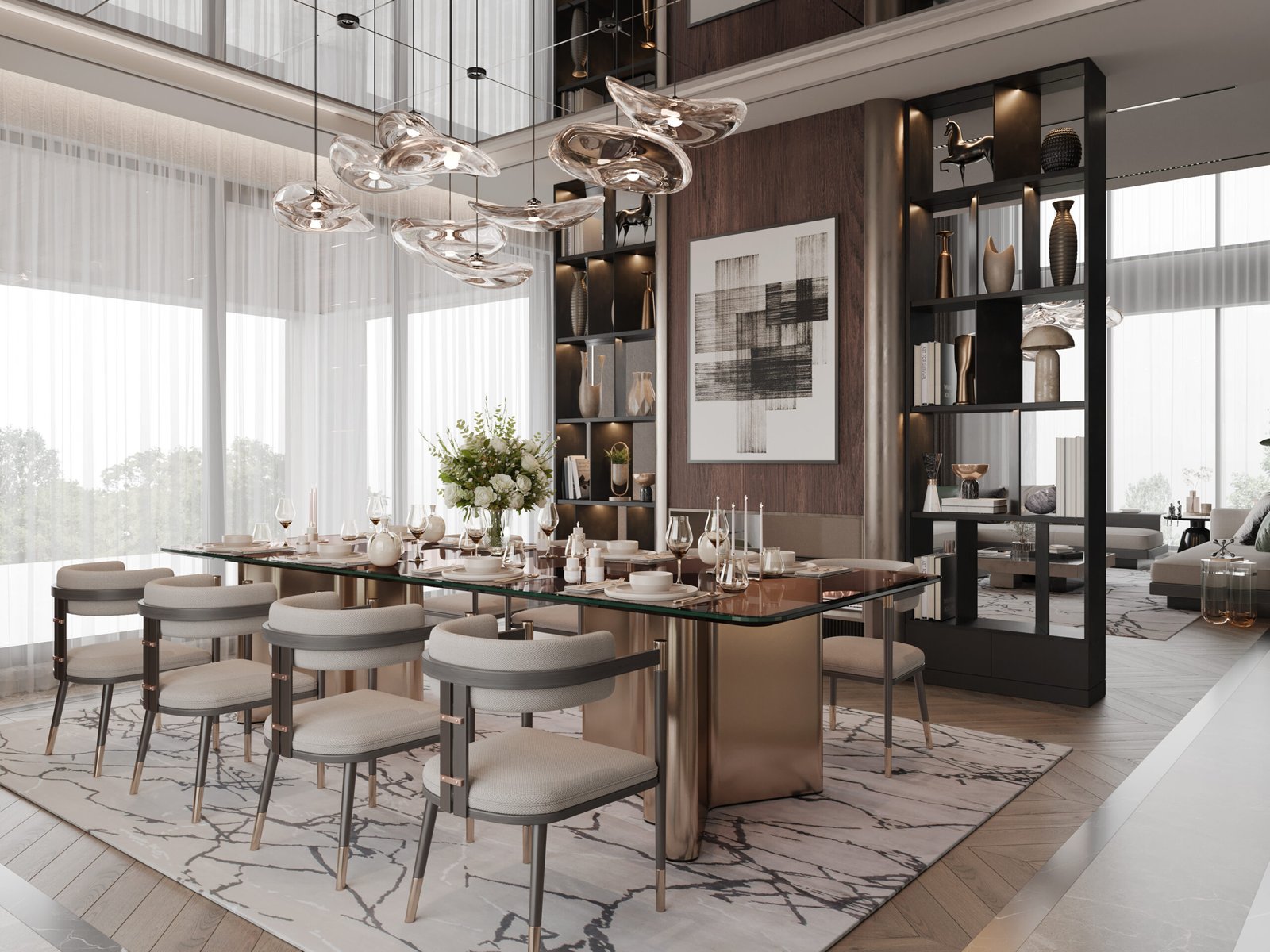 Ankara iç mimari proje – modern yemek alanı tasarımı