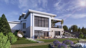 Villa Belvera – Lavanta bahçesi, klasik mimari villa tasarımı ve peyzaj düzenlemesi